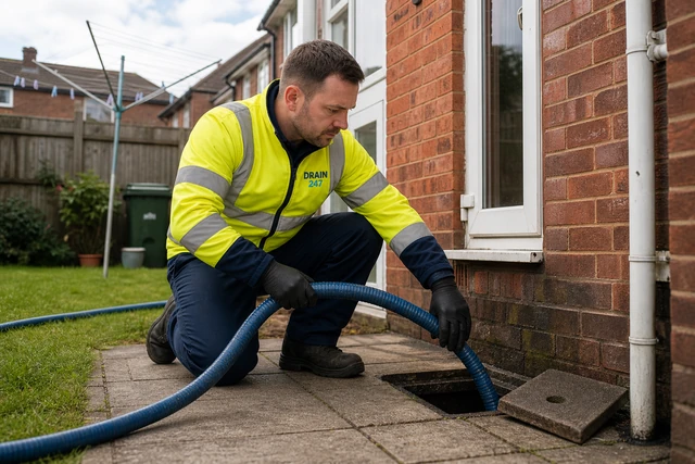 Drain 247 van and engineer covering Ruislip