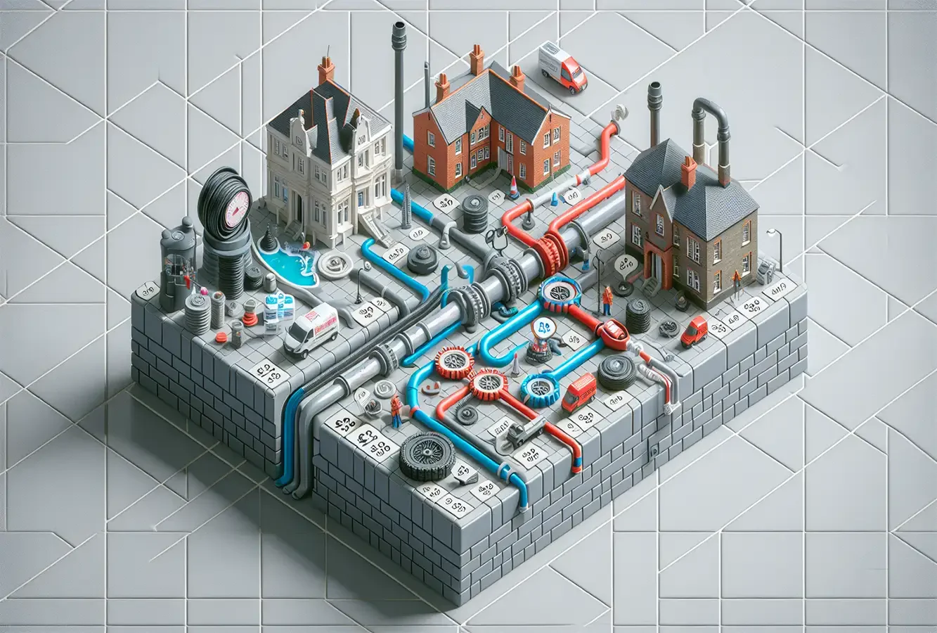 A comparison chart showing different drain unblocking service prices in London