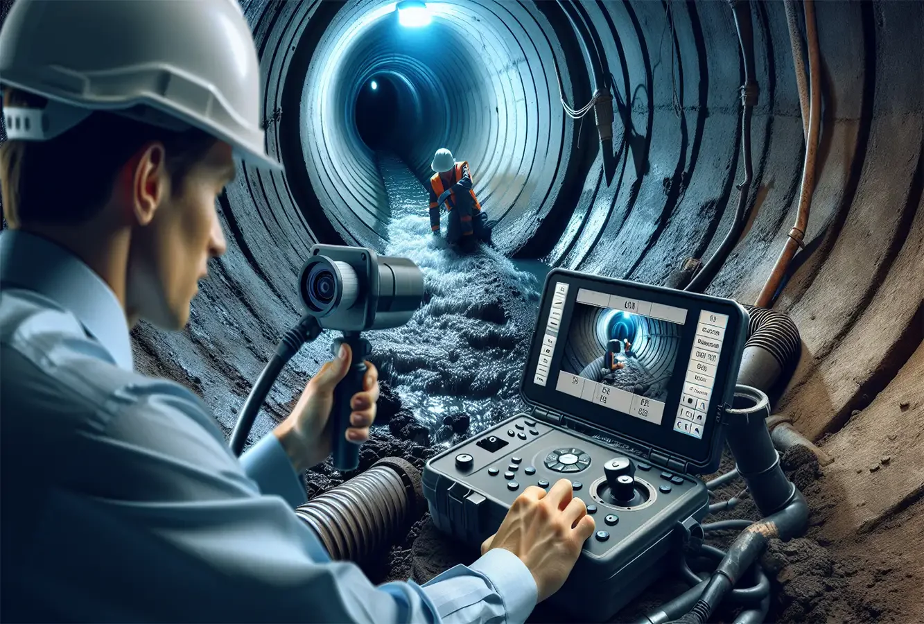 drain man inspection a drain