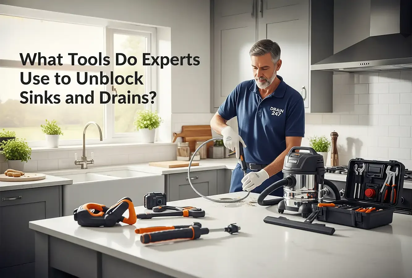 Tools Professionals Use to Clear Blocked Sinks and Drains